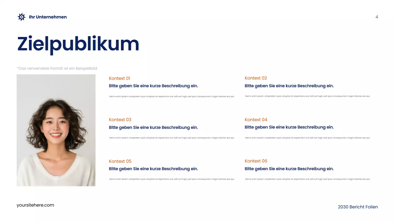 Blue Abstract Werbebericht