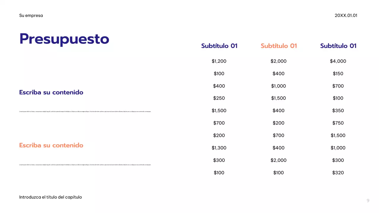 Plan de publicidad Blue Modern