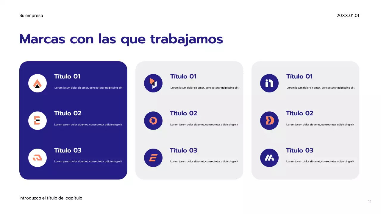 Plan de publicidad Blue Modern