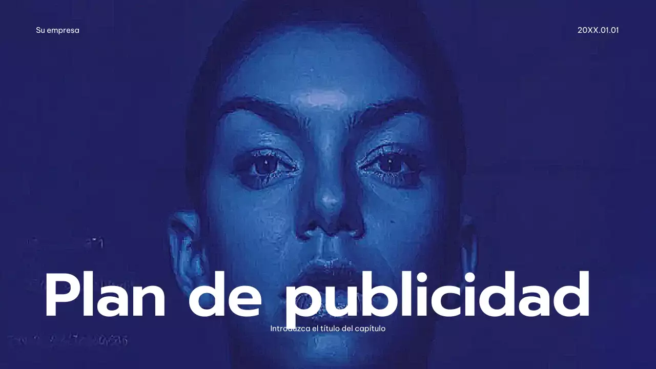 Plan de publicidad Blue Modern