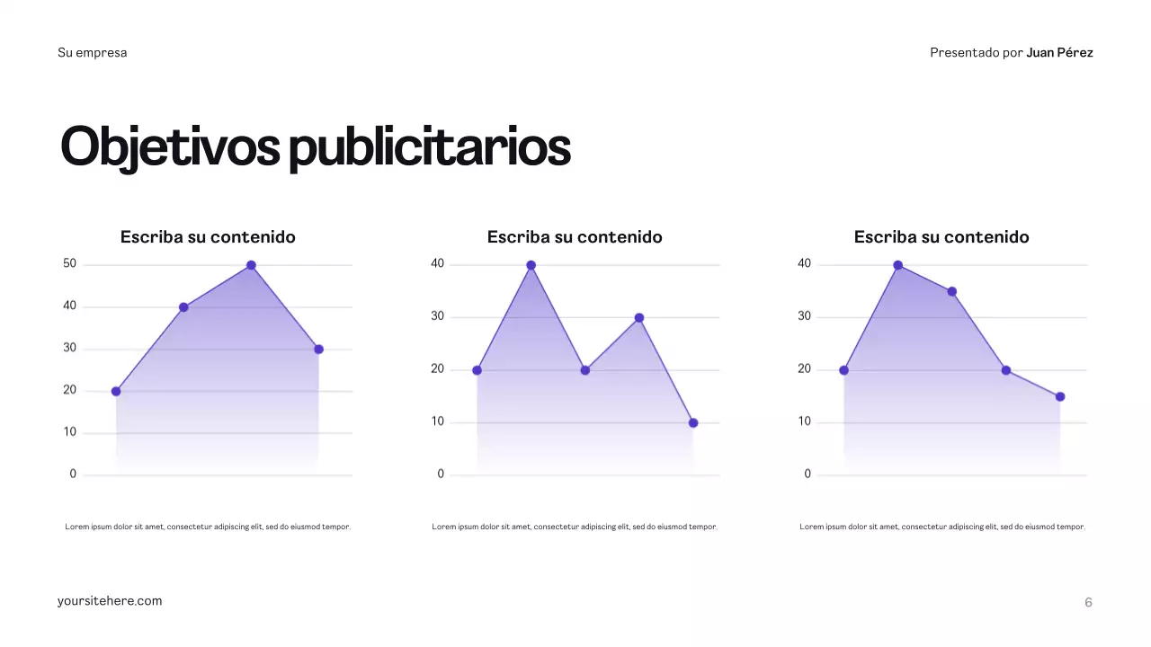 Plan de publicidad Yellow Modern