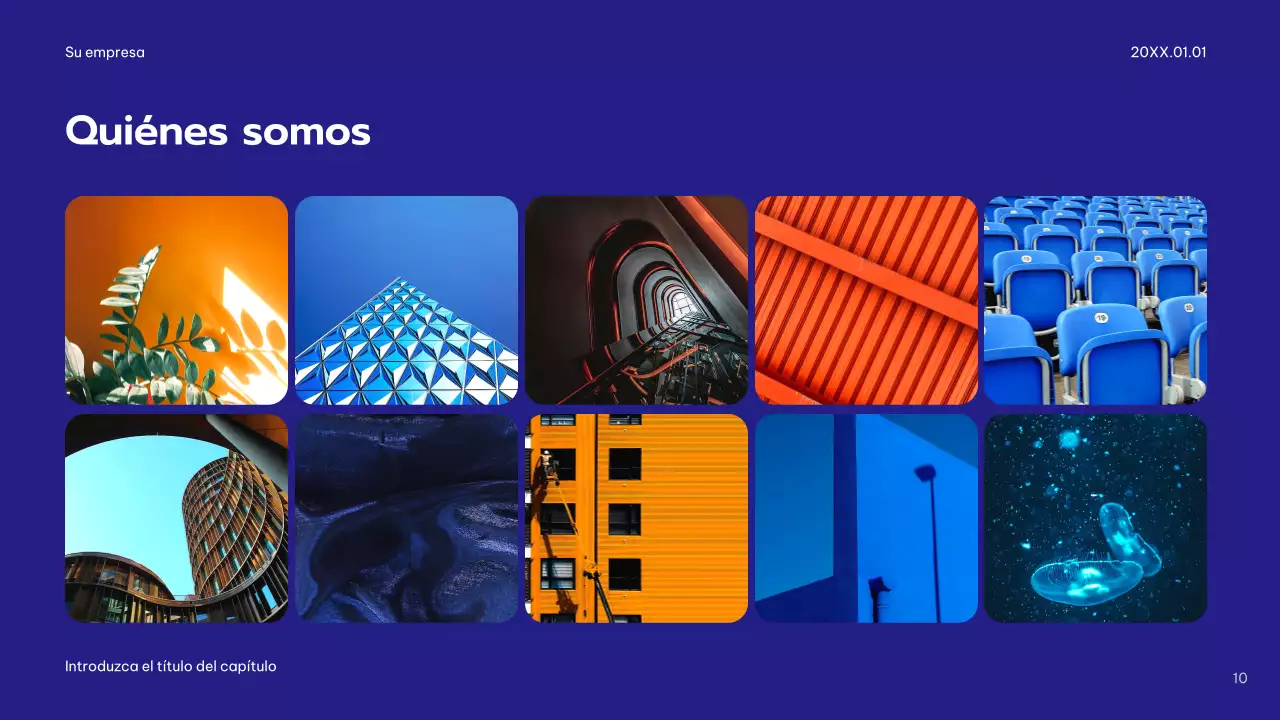 Plan de publicidad Blue Modern