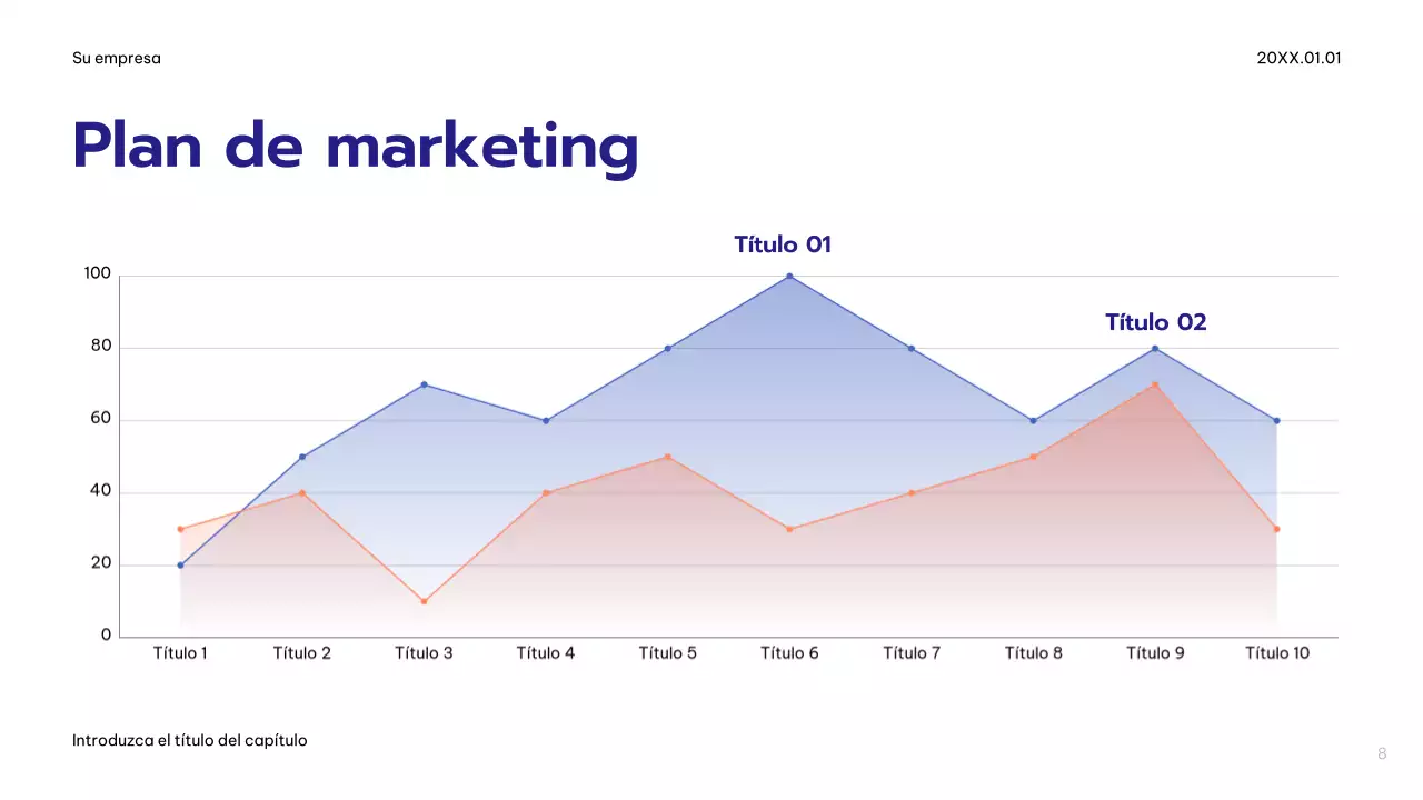 Plan de publicidad Blue Modern