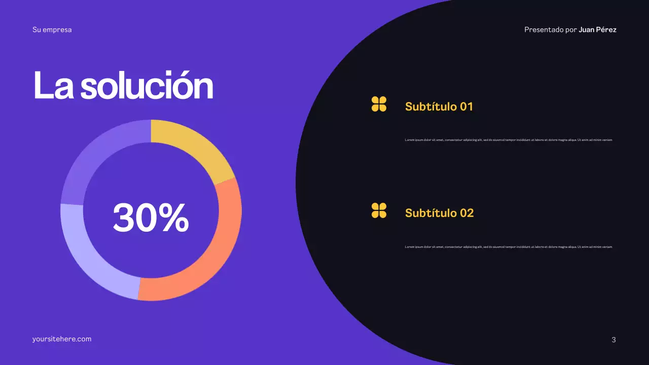 Plan de publicidad Yellow Modern