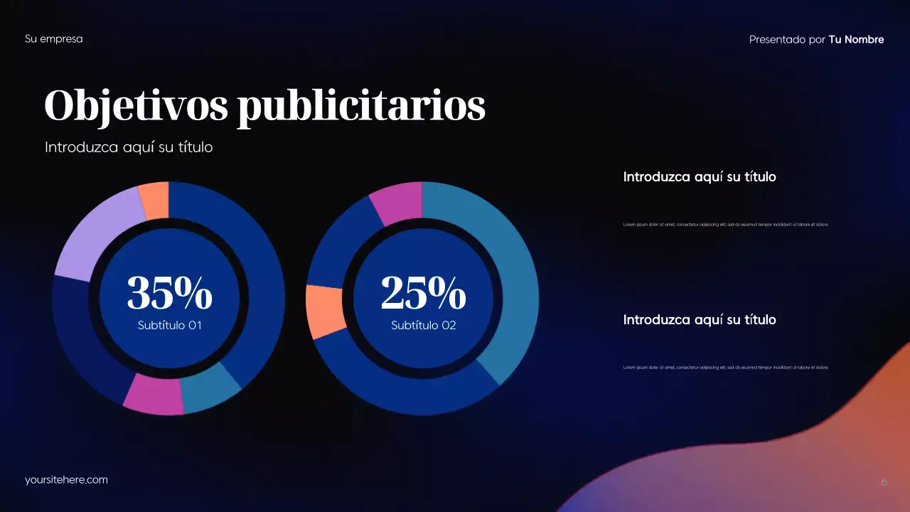 Plan de publicidad Blue Modern