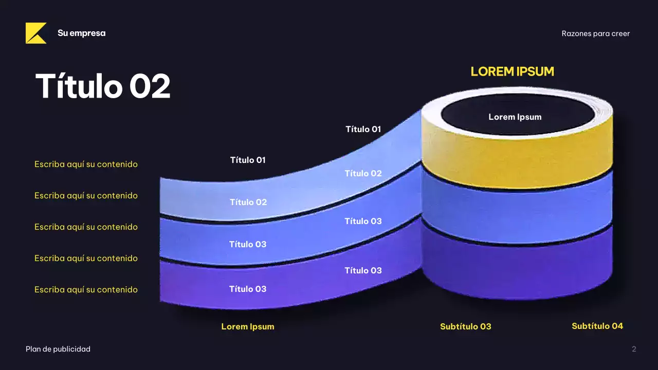 Documento del Plan de Publicidad Moderna de la Armada