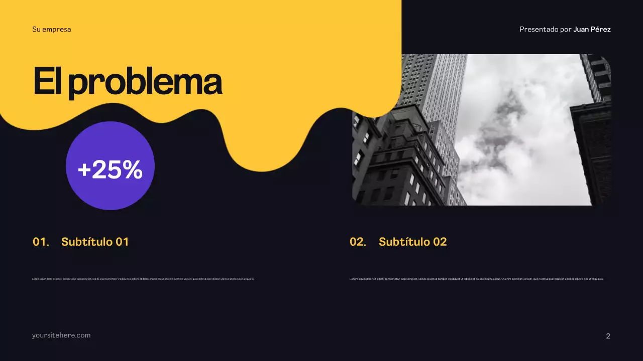 Plan de publicidad Yellow Modern