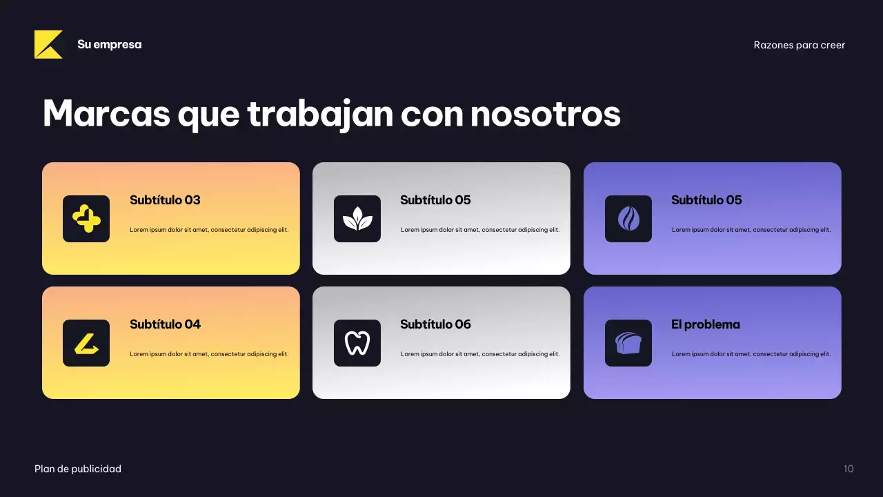 Documento del Plan de Publicidad Moderna de la Armada