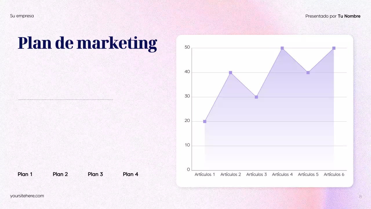 Plan de publicidad Blue Modern