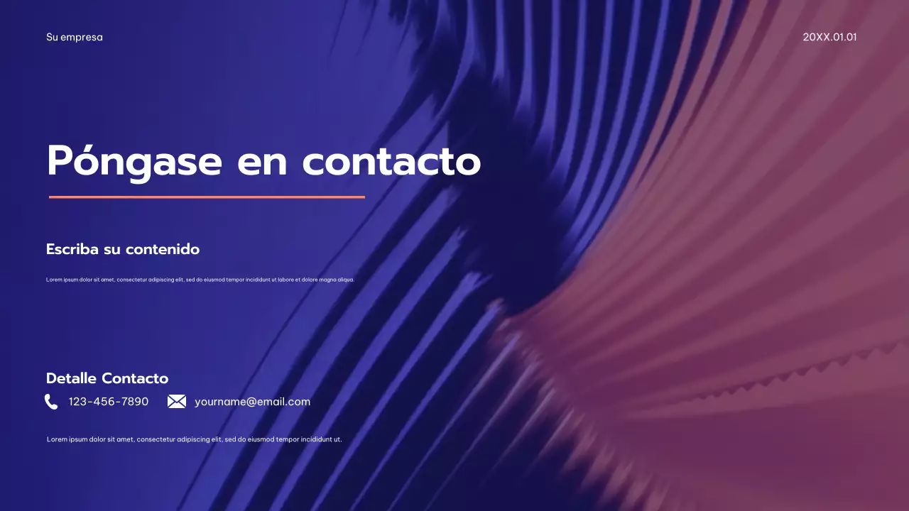 Plan de publicidad Blue Modern