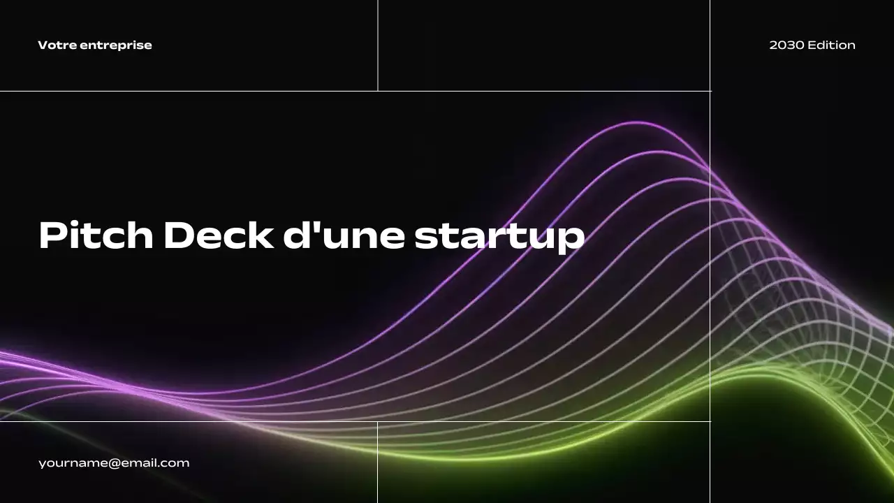 Le pitch d'une startup moderne noire