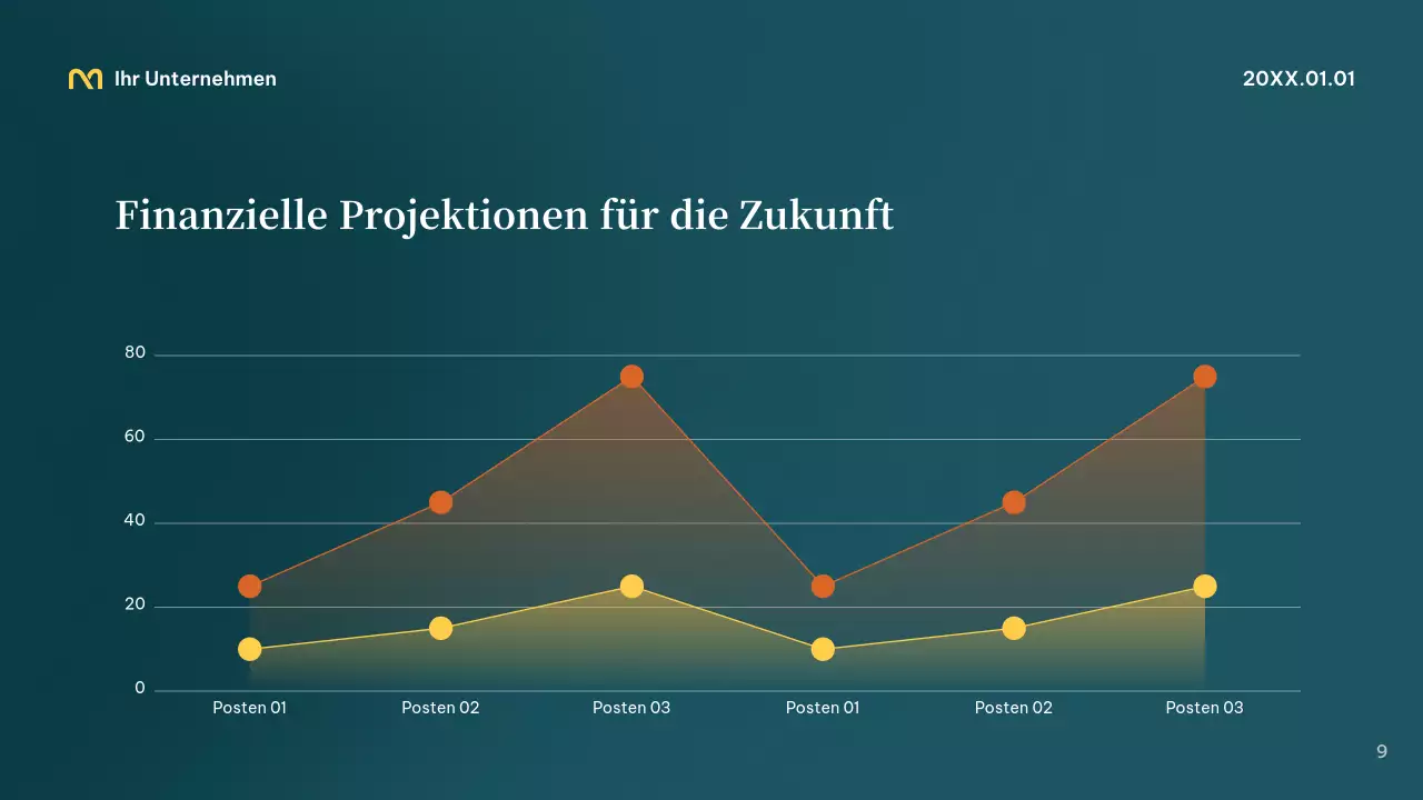 Teal Professional Startup Präsentation