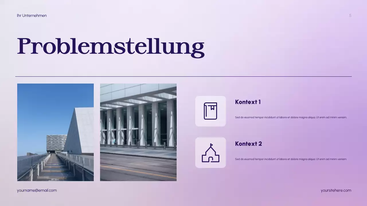 Lila Abstrakt Startup Pitch