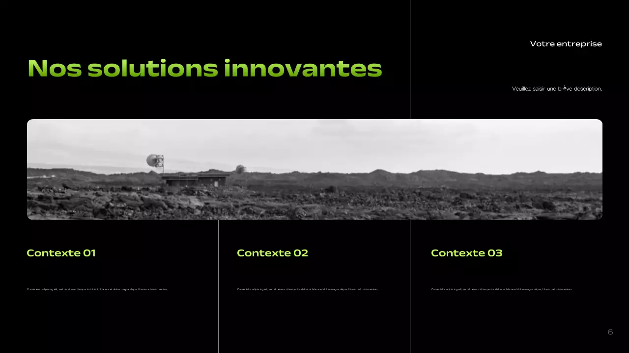 Le pitch d'une startup moderne noire