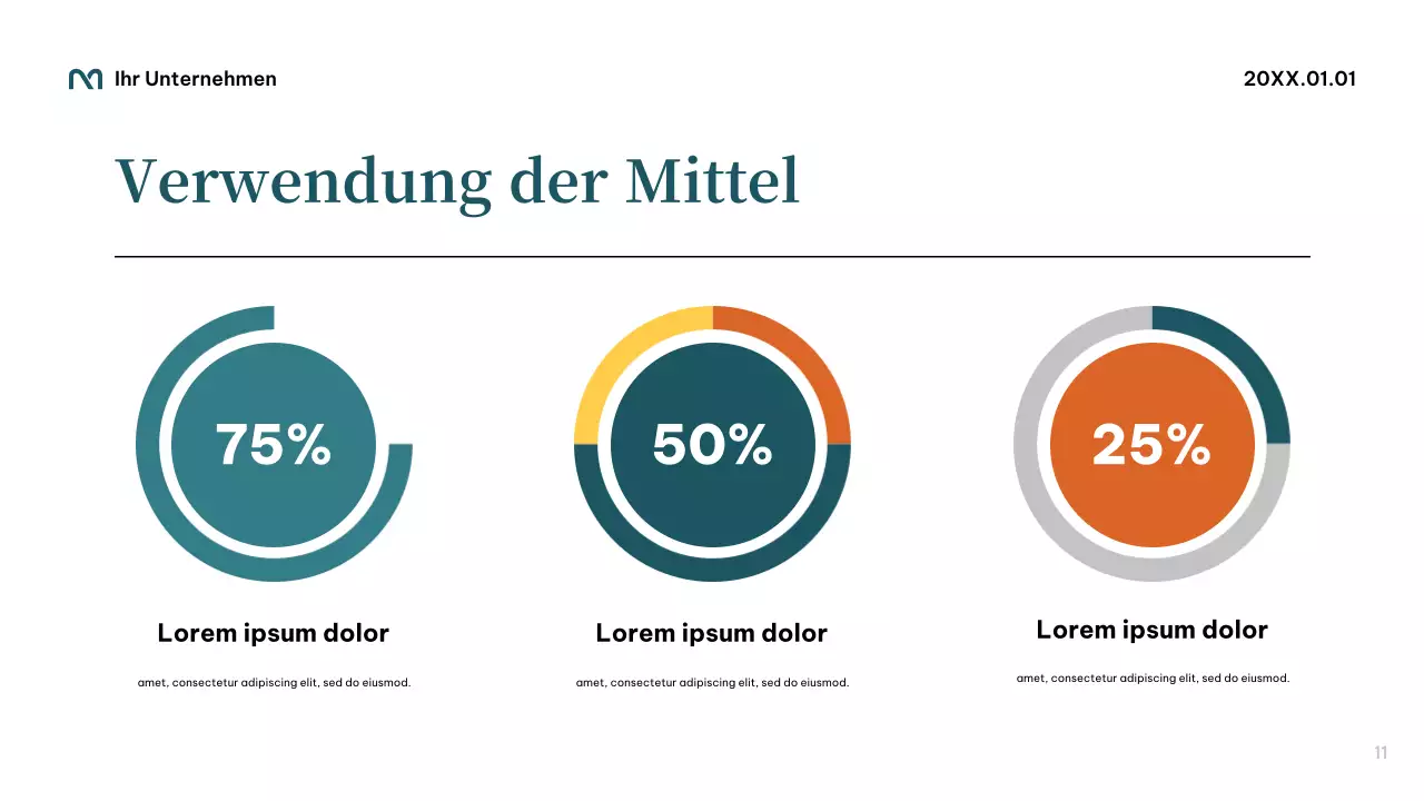 Teal Professional Startup Präsentation