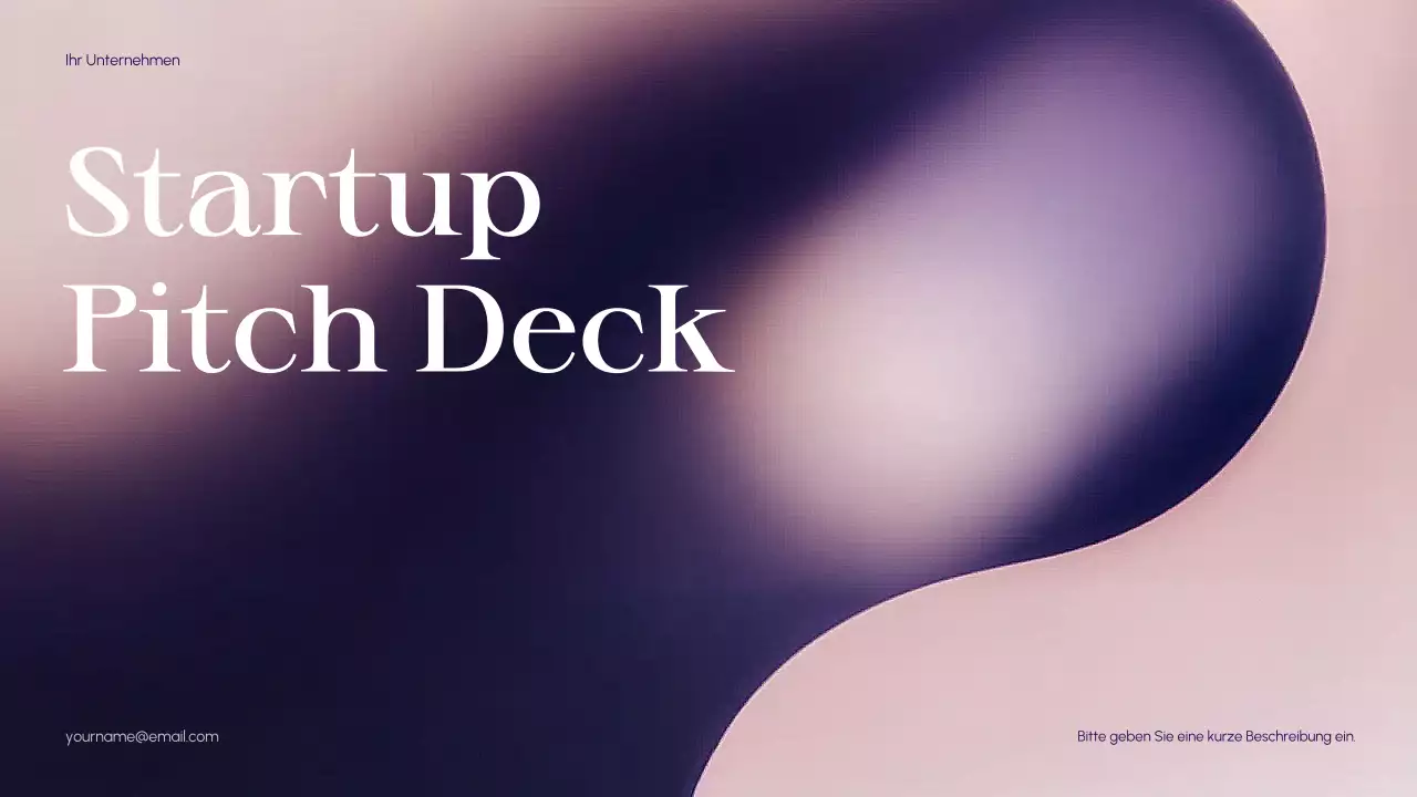 Lila Abstrakt Startup Pitch