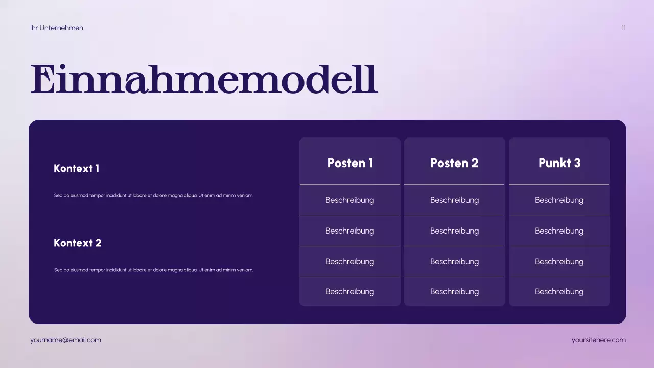 Lila Abstrakt Startup Pitch