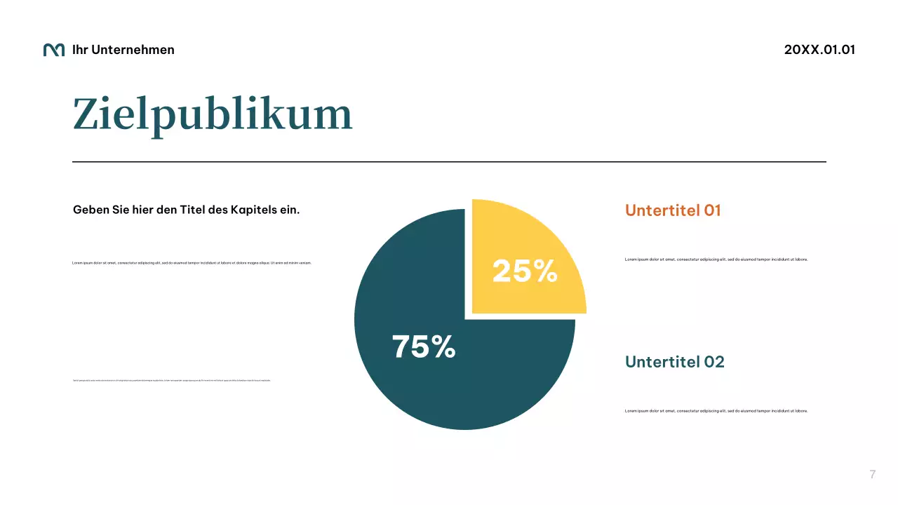Teal Professional Startup Präsentation