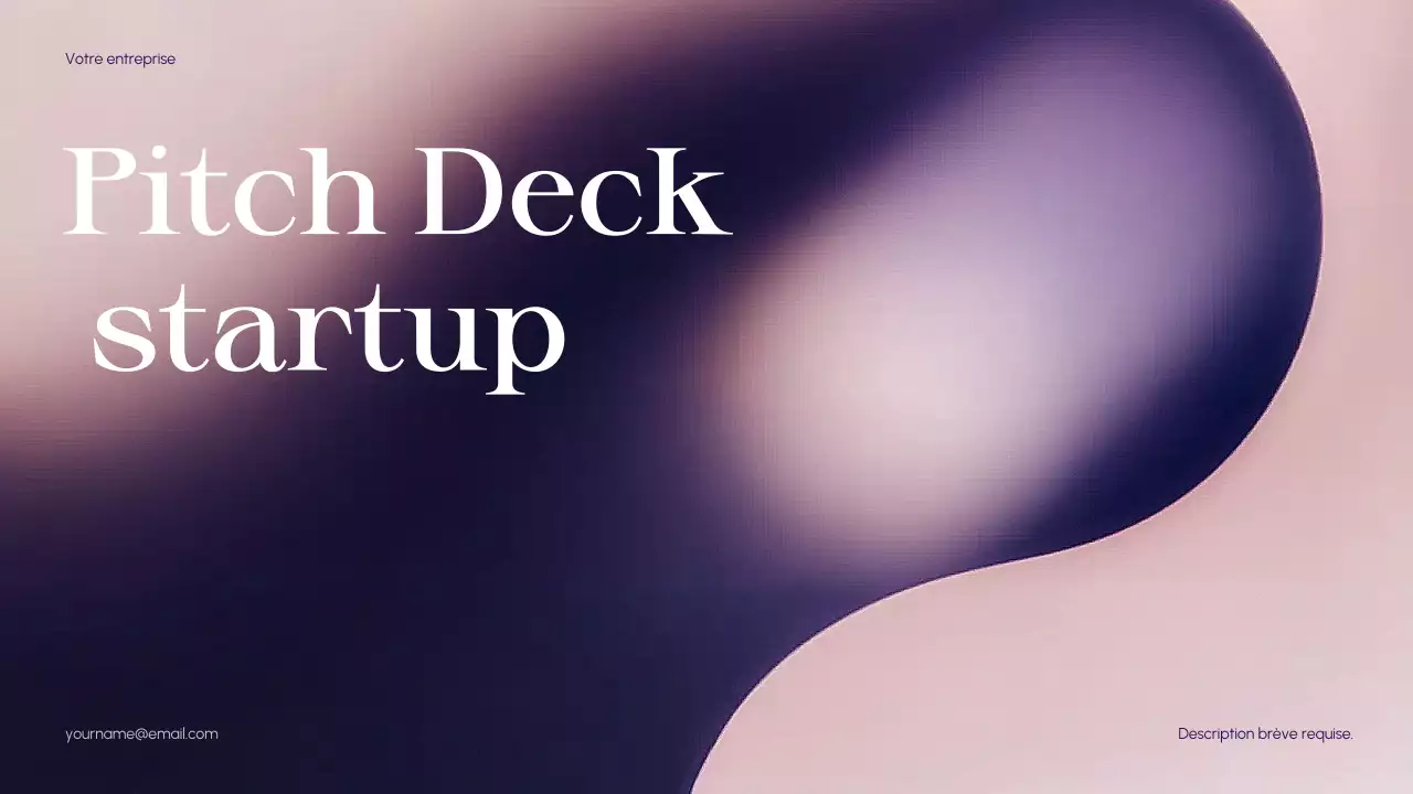Purple Abstract Startup Pitch