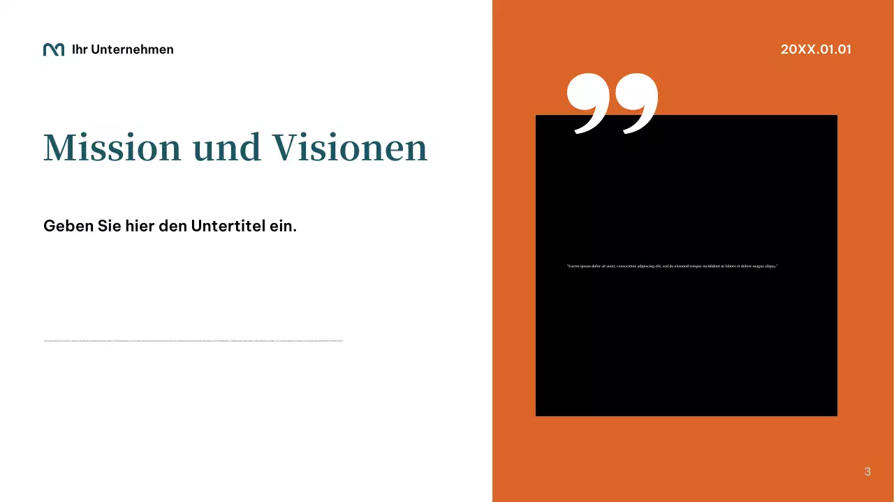 Teal Professional Startup Präsentation