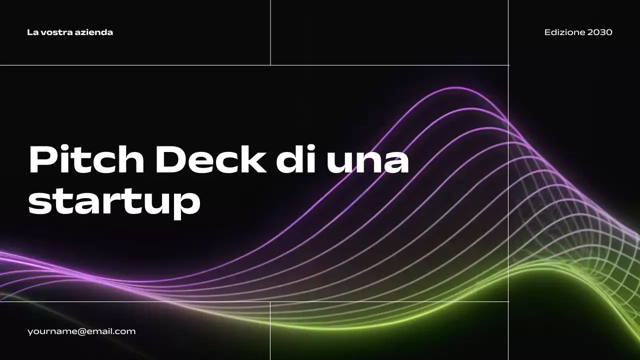 Pitch di una startup moderna e nera