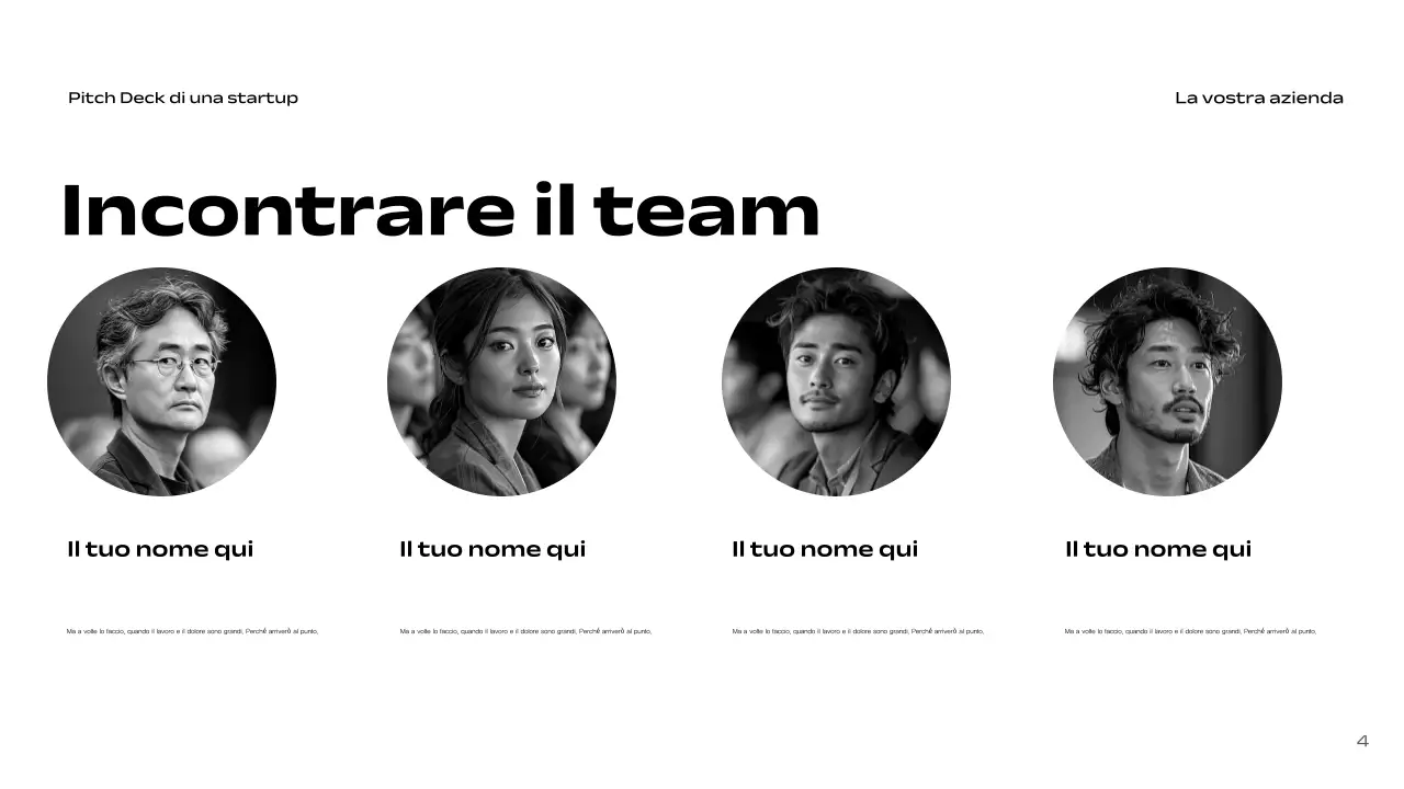 Pitch di una startup moderna e nera