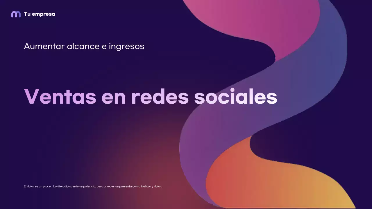 Promoción en redes sociales Purple Modern