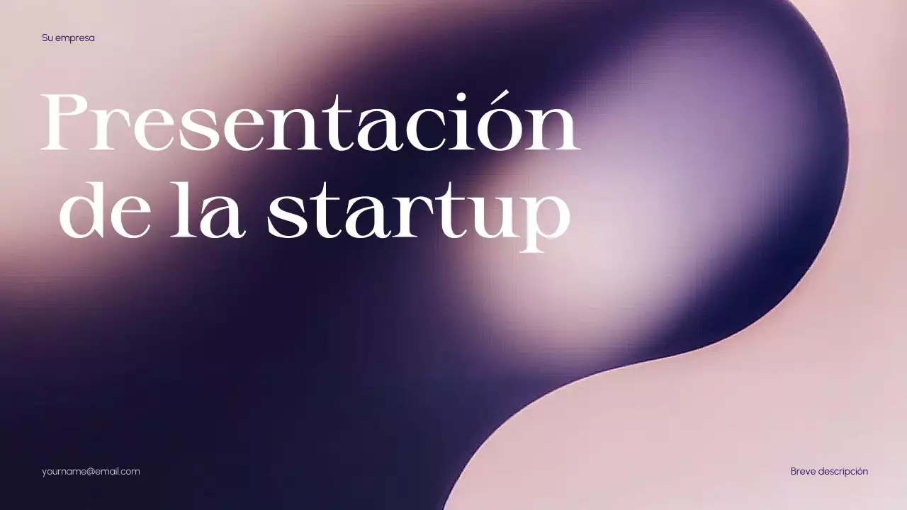 Purple Abstract Startup Pitch