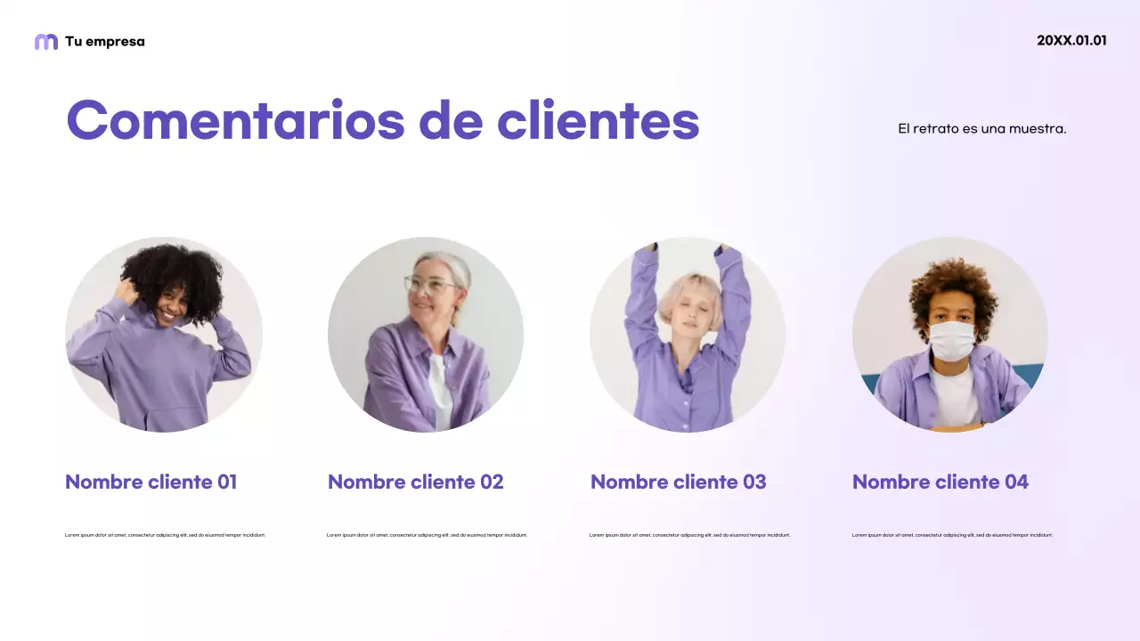 Promoción en redes sociales Purple Modern