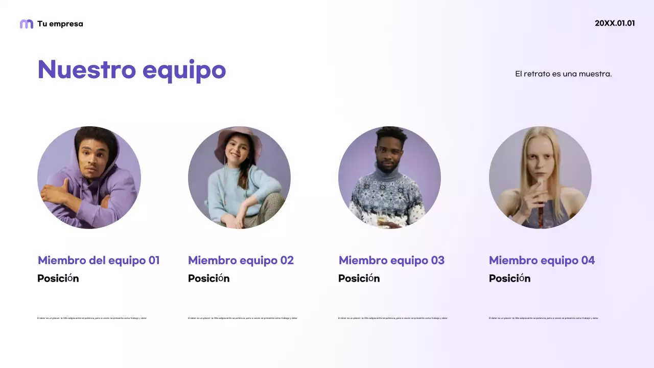 Promoción en redes sociales Purple Modern