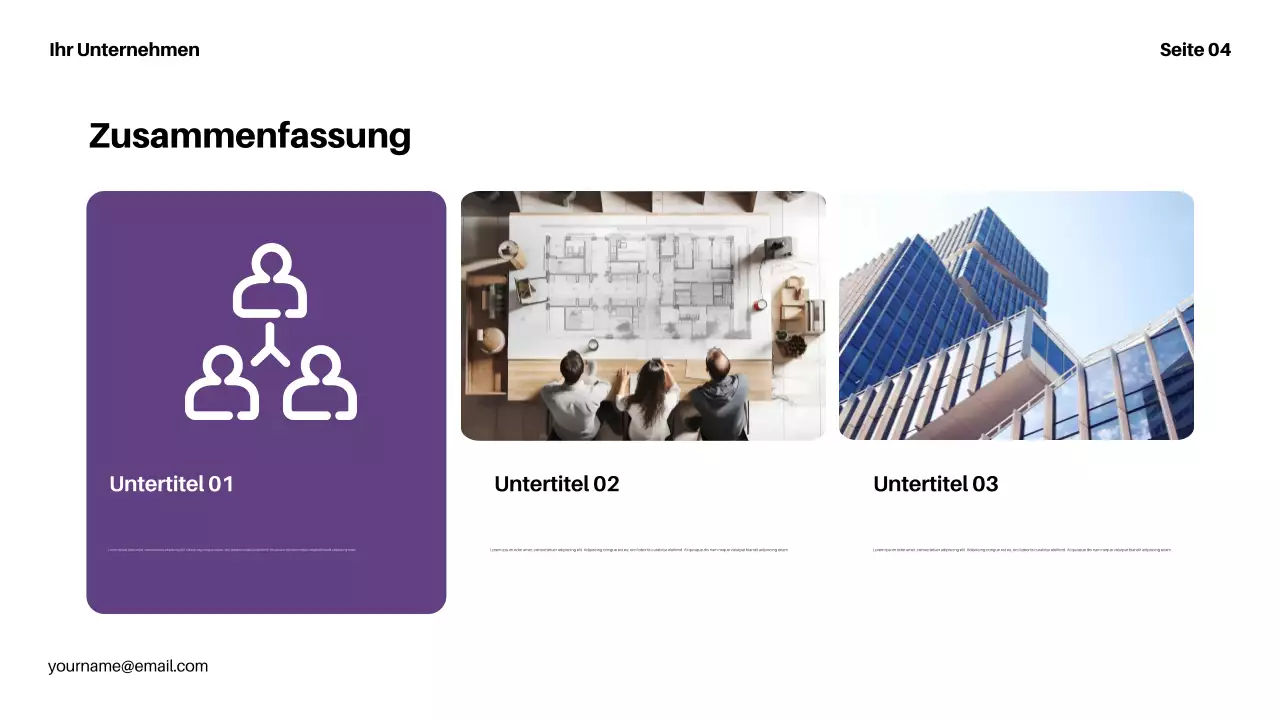 lila moderne Finanzpräsentation