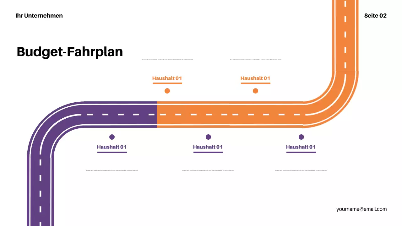 lila moderne Finanzpräsentation