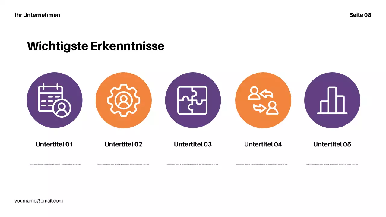 lila moderne Finanzpräsentation