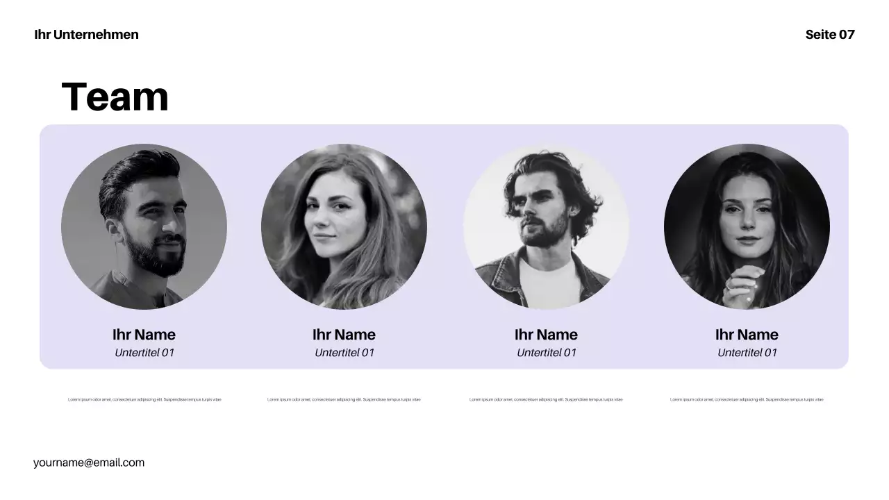 lila moderne Finanzpräsentation