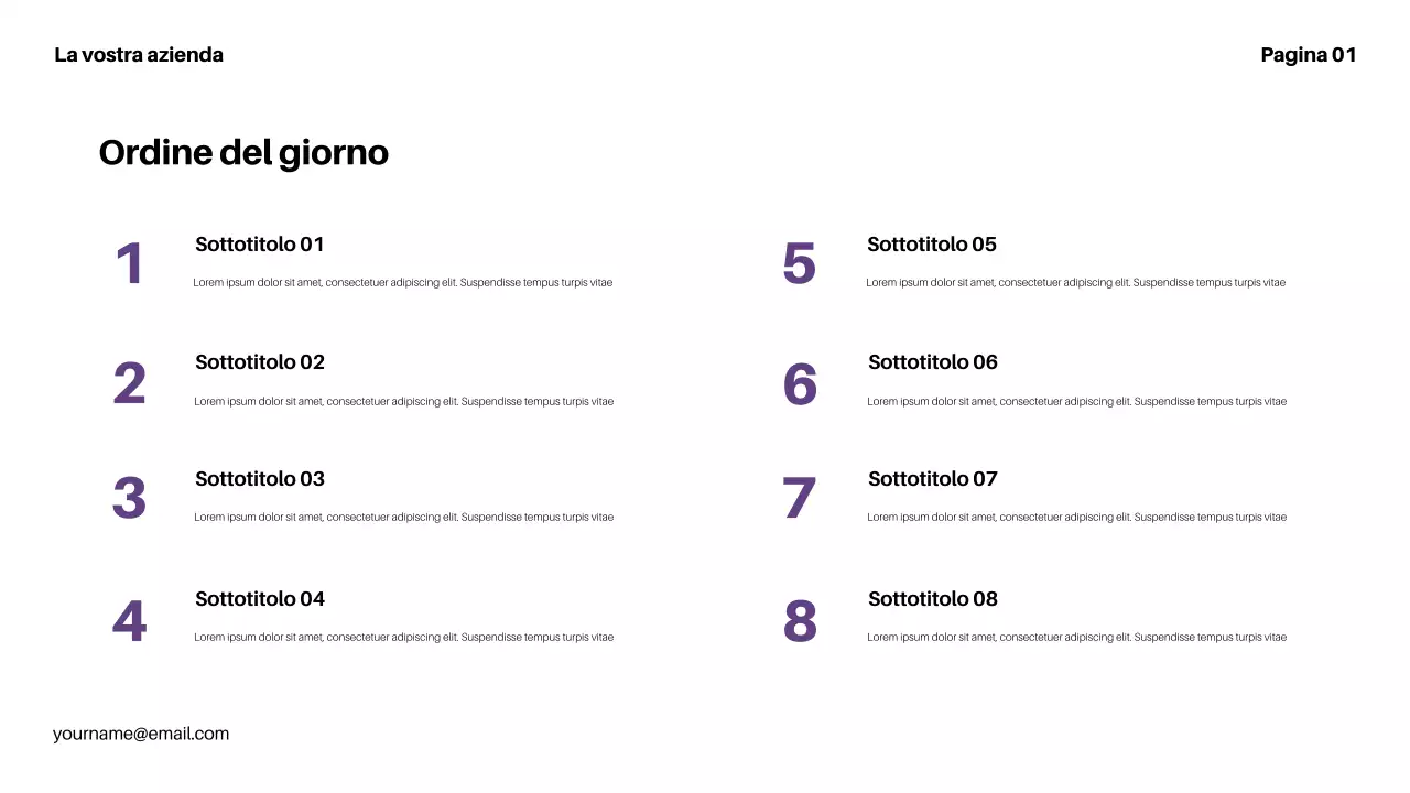 presentazione della finanza moderna viola