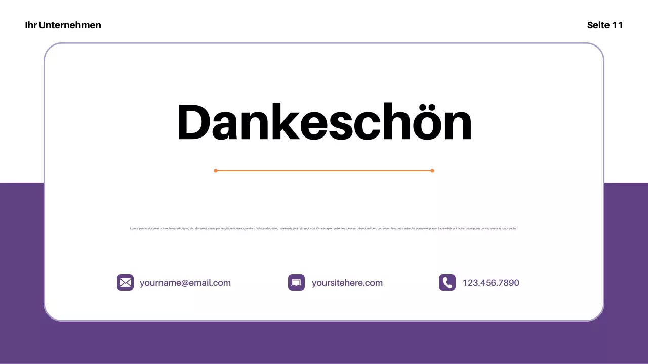 lila moderne Finanzpräsentation