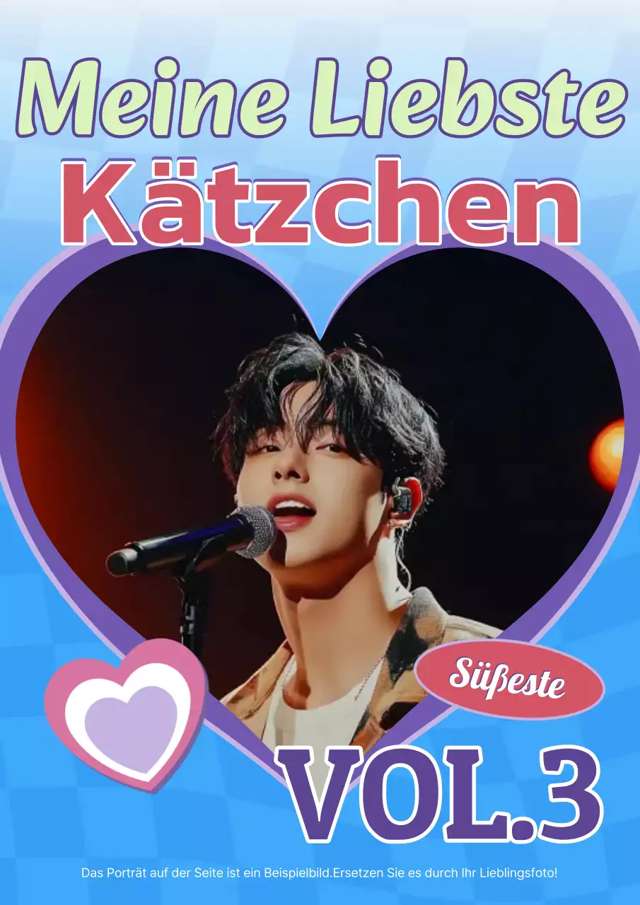 Hellblaue Pop-Promi-Ware