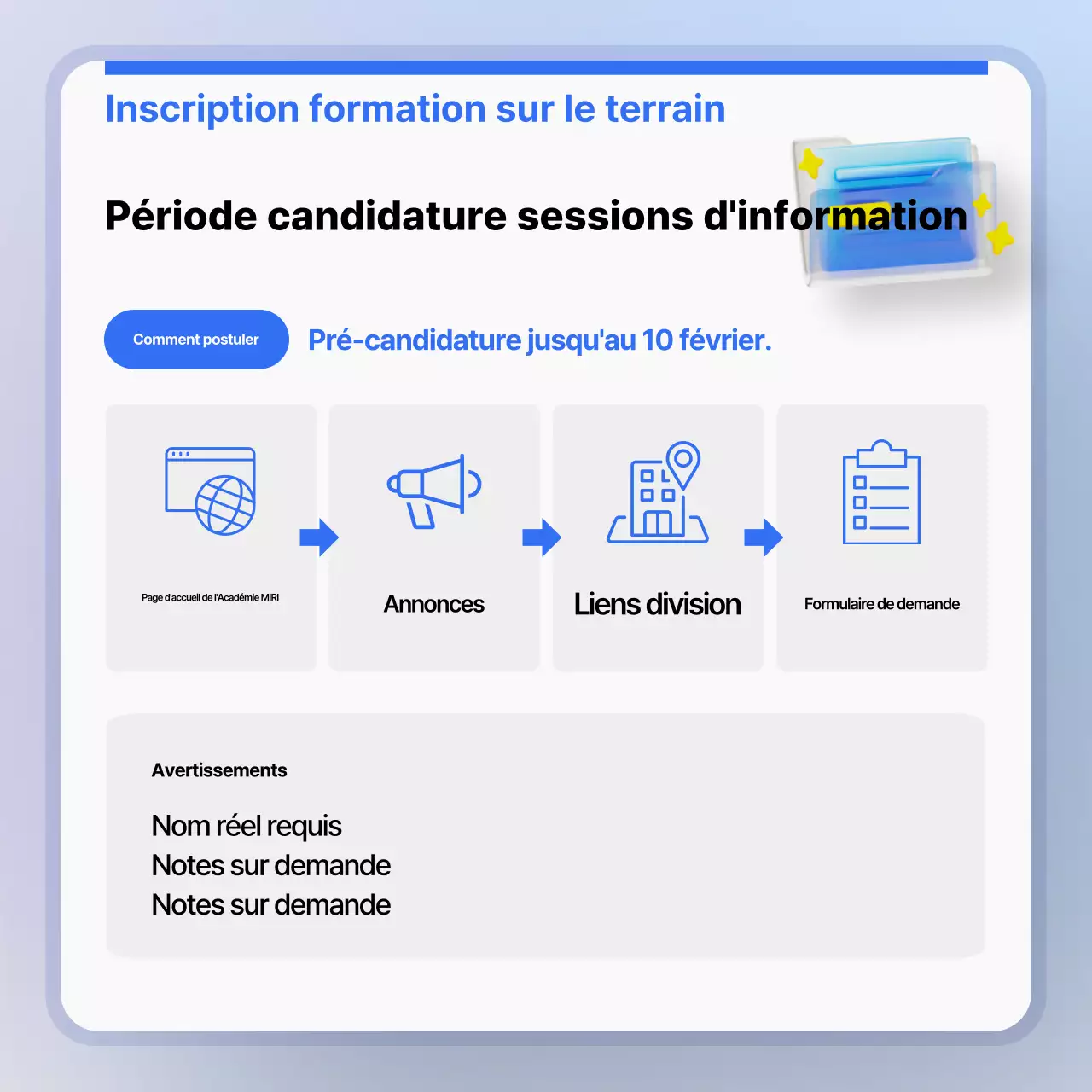 Promouvoir des présentations d'entreprise modernes en bleu clair