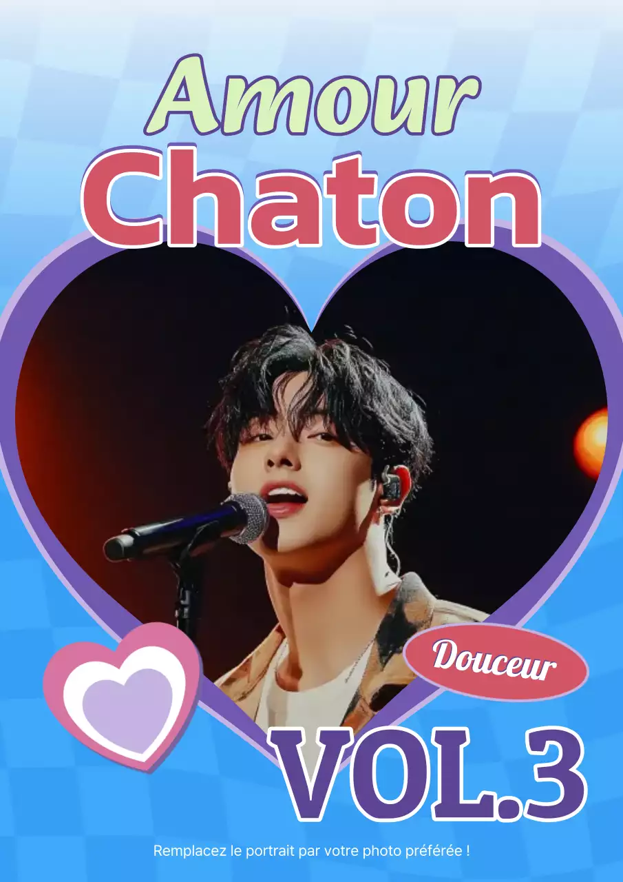 Produits dérivés de célébrités pop bleu clair