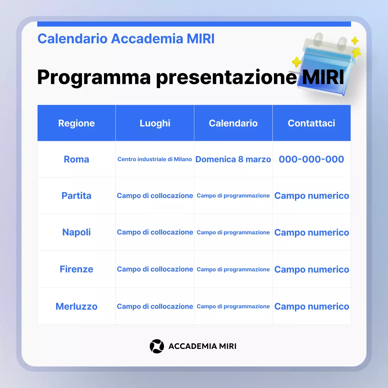Promuovere presentazioni aziendali moderne di colore blu chiaro