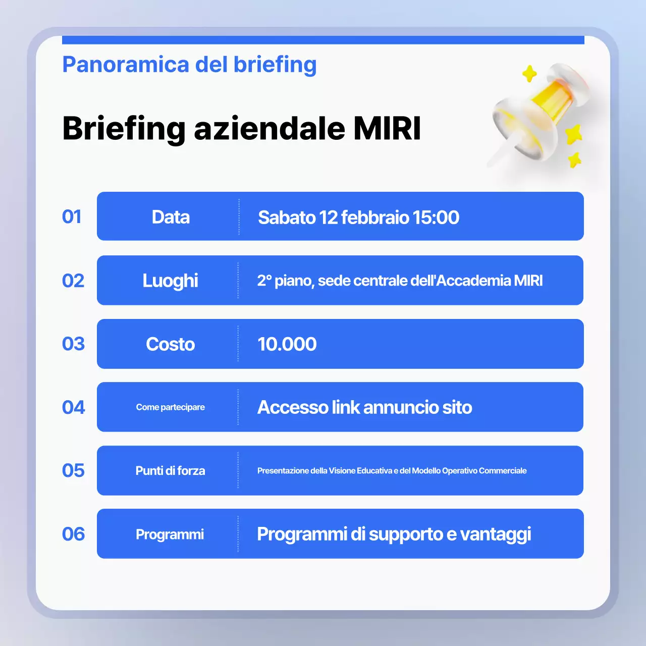 Promuovere presentazioni aziendali moderne di colore blu chiaro