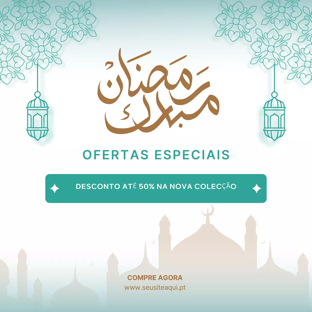 promoção Ramadão elegante branco