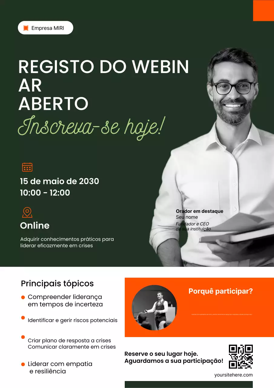 convite de negócios moderno e verde