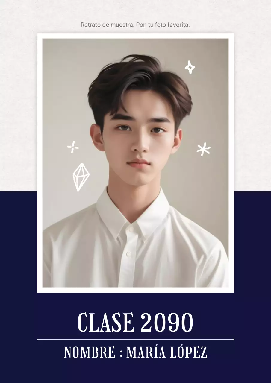 Promover fotos de graduación blancas y sencillas