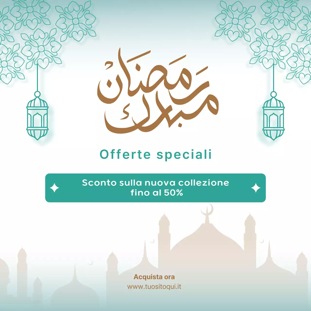 promozione Ramadan bianco elegante