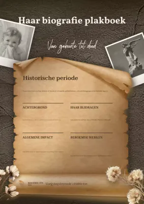 bruine vintage biografiegids