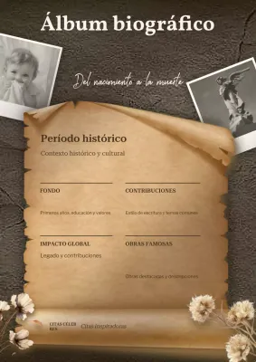 guía biográfica brown vintage