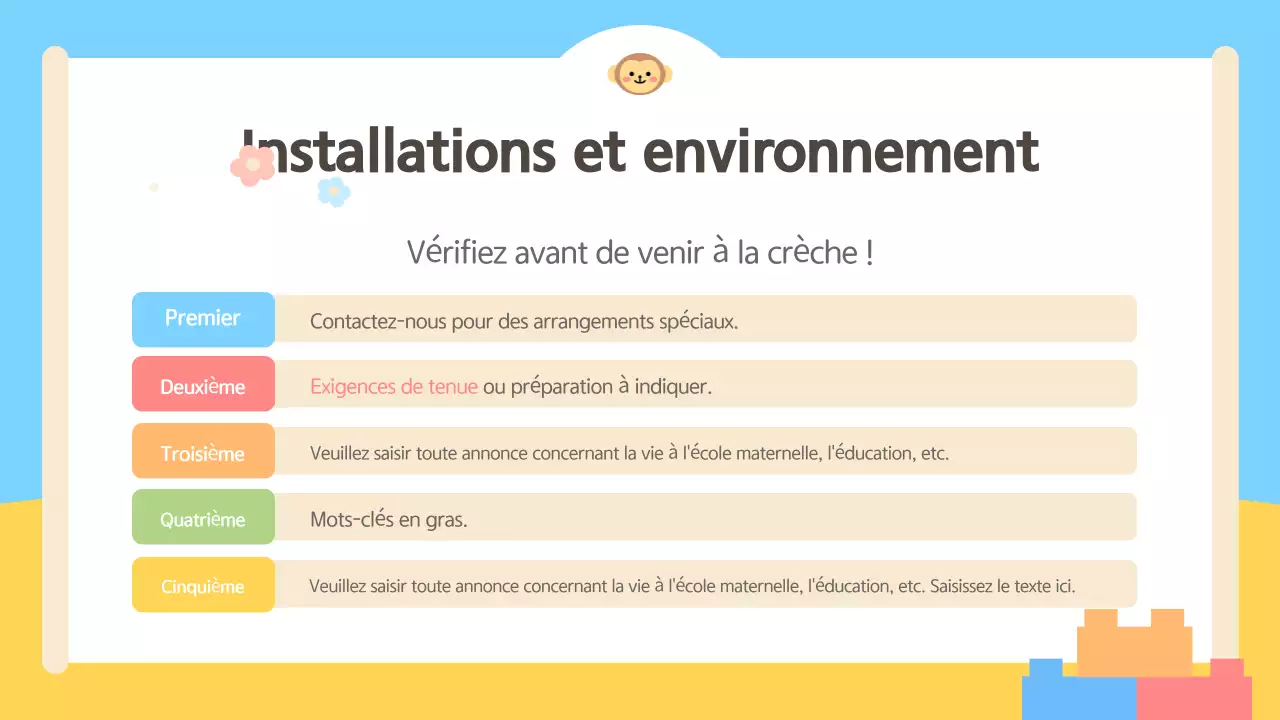 Guide d'orientation des parents en bleu clair et jaune