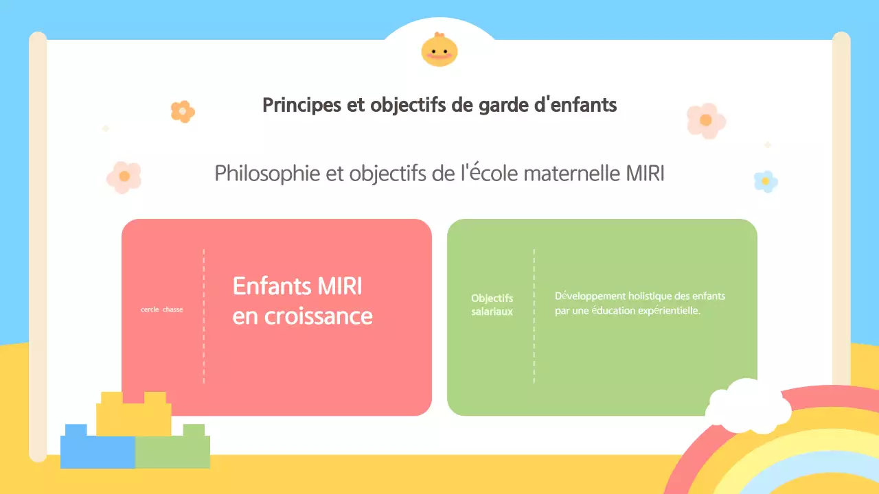 Guide d'orientation des parents en bleu clair et jaune