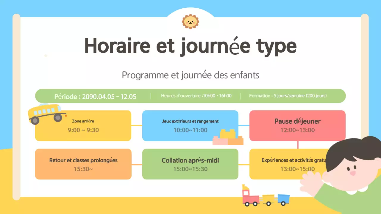 Guide d'orientation des parents en bleu clair et jaune